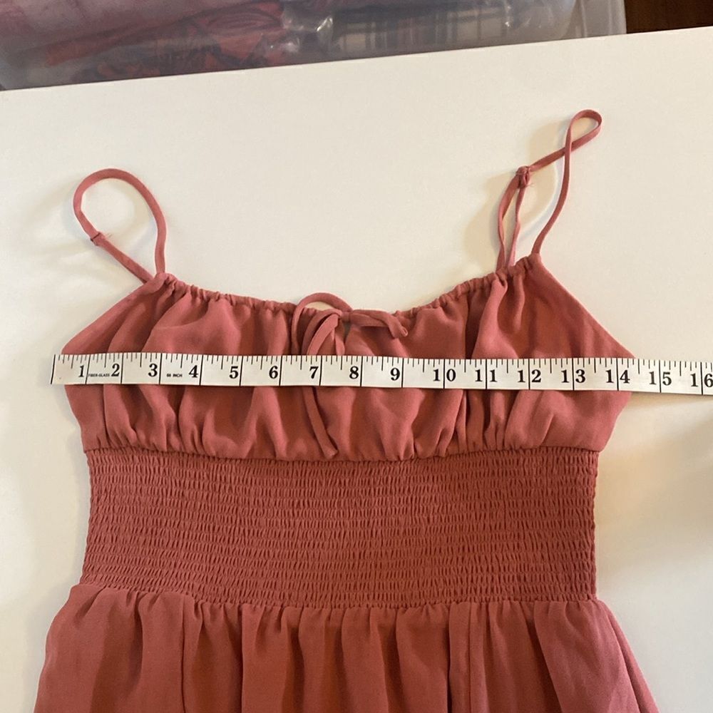 Aritzia Wilfred Genoa Smocked-waist Midi Dress Size Small - Picture 13 of 14